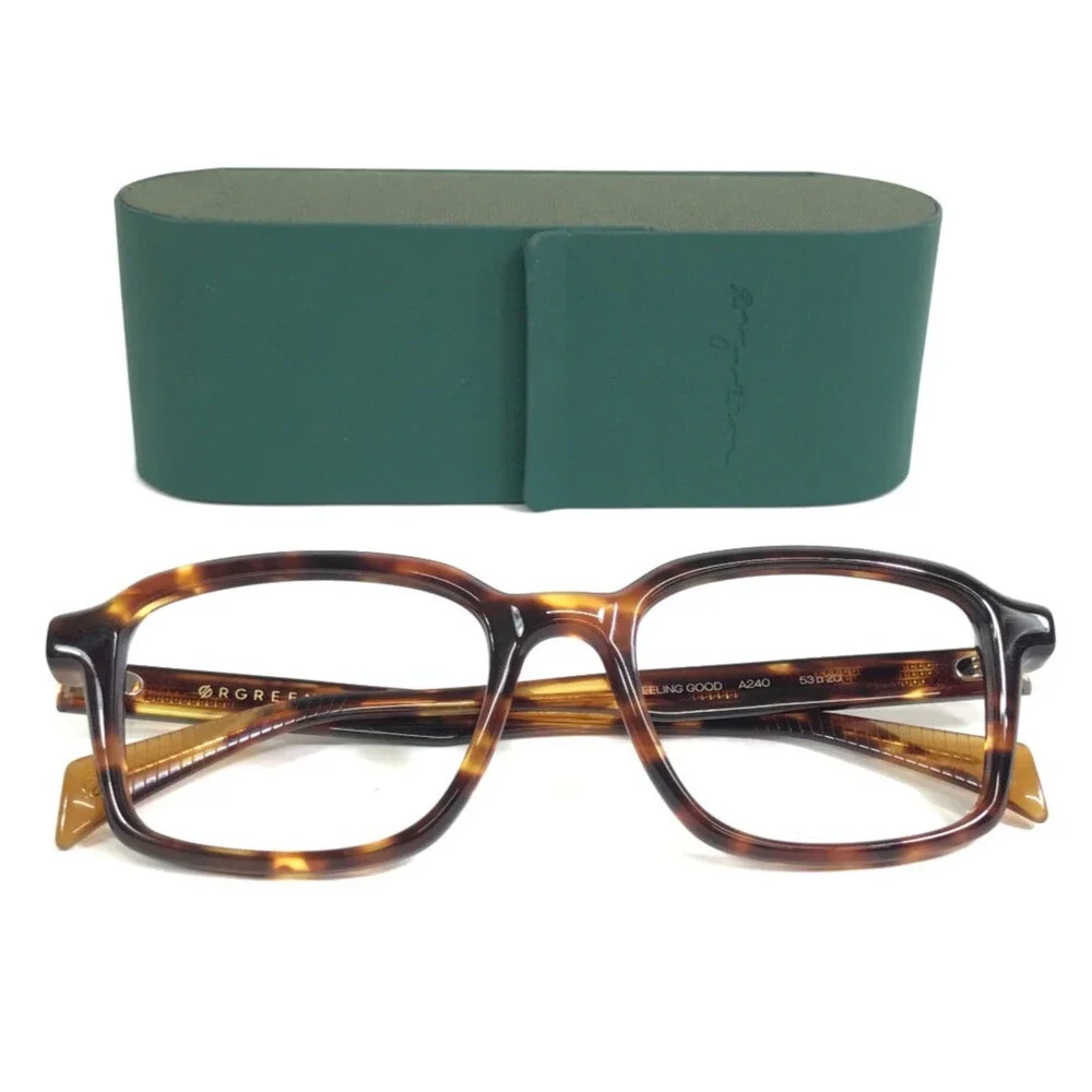 Orgreen Eyeglasses Frames FEELING GOOD A240 Havana Caramel Square 53-20-145